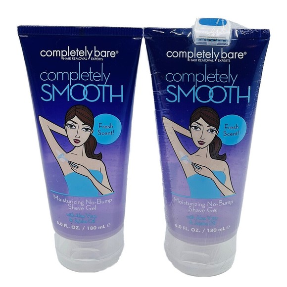 Completely Bare No-Bump Shave Gel Legs Bikini X2 PLUS Hair Inhibitor &Free Razor - Picture 3 of 14